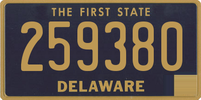 DE license plate 259380