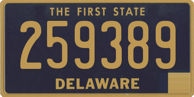DE license plate 259389