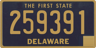 DE license plate 259391