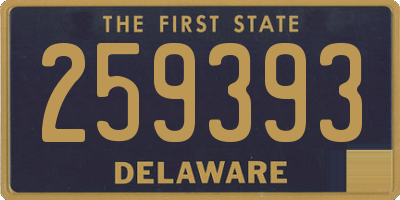DE license plate 259393