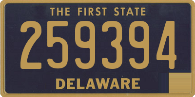 DE license plate 259394
