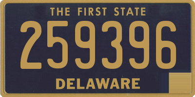 DE license plate 259396