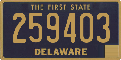 DE license plate 259403