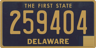 DE license plate 259404