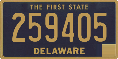 DE license plate 259405