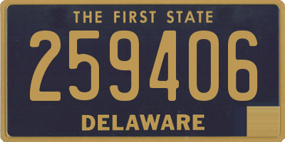 DE license plate 259406