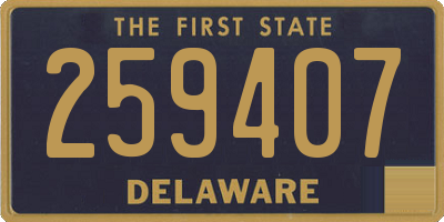 DE license plate 259407