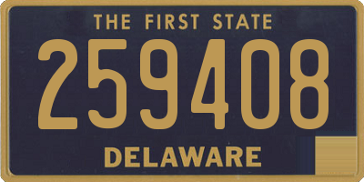 DE license plate 259408