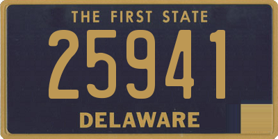 DE license plate 25941