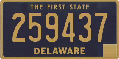 DE license plate 259437