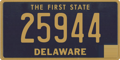 DE license plate 25944