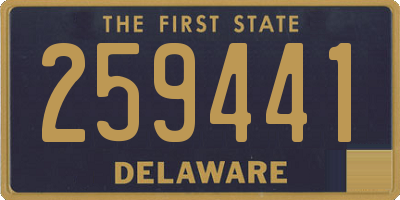 DE license plate 259441