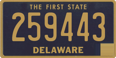 DE license plate 259443