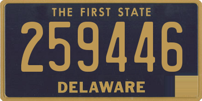 DE license plate 259446