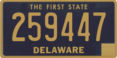 DE license plate 259447