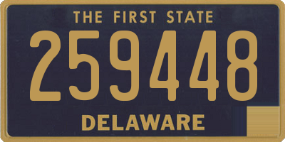 DE license plate 259448