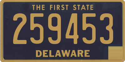 DE license plate 259453