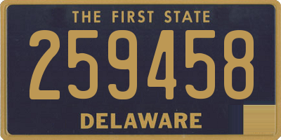 DE license plate 259458