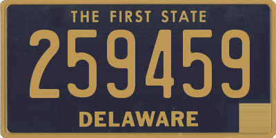 DE license plate 259459