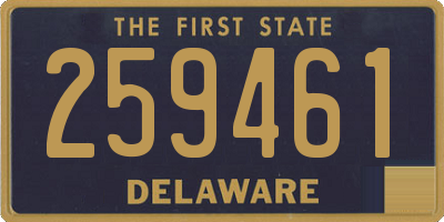 DE license plate 259461