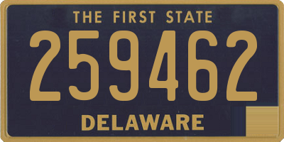 DE license plate 259462