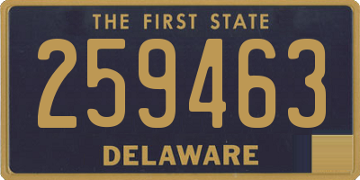 DE license plate 259463