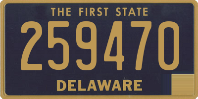 DE license plate 259470
