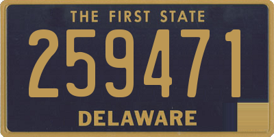 DE license plate 259471