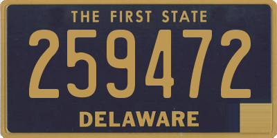 DE license plate 259472