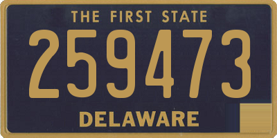 DE license plate 259473