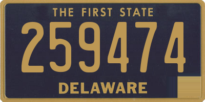 DE license plate 259474