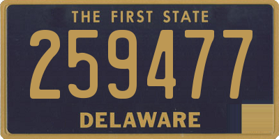 DE license plate 259477