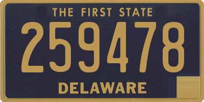 DE license plate 259478