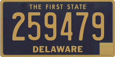 DE license plate 259479