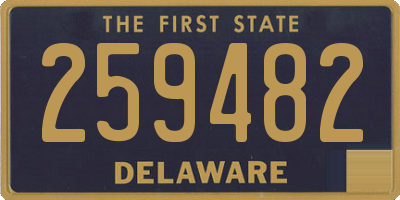 DE license plate 259482