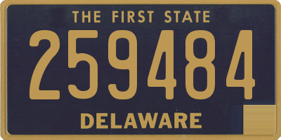 DE license plate 259484