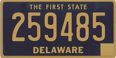 DE license plate 259485