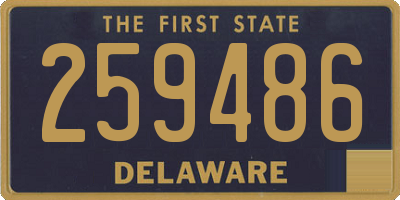 DE license plate 259486
