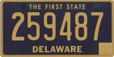 DE license plate 259487