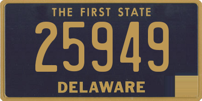 DE license plate 25949