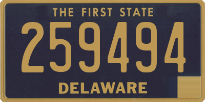 DE license plate 259494