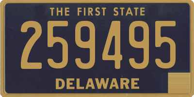 DE license plate 259495