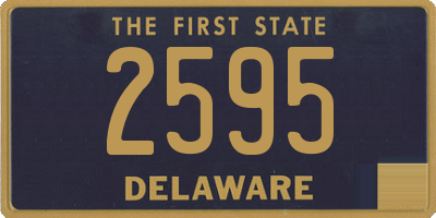 DE license plate 2595