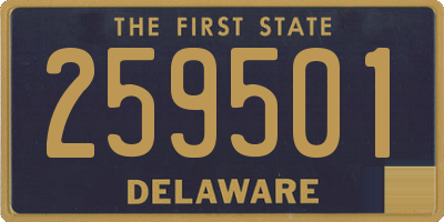 DE license plate 259501