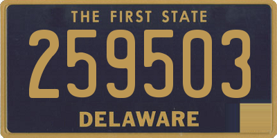 DE license plate 259503