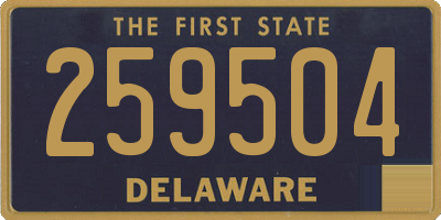 DE license plate 259504