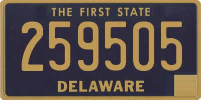DE license plate 259505