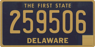 DE license plate 259506