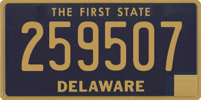 DE license plate 259507