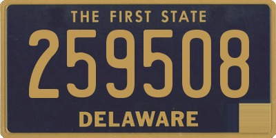 DE license plate 259508
